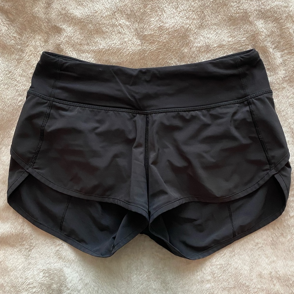 Black Lululemon Speed Shorts